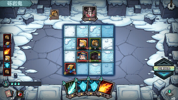 战棋棋盘战斗场景