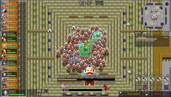 一元团结 Boss 战斗画面