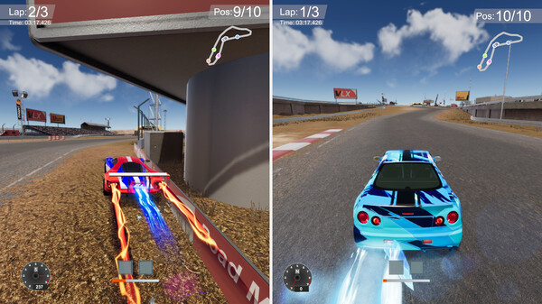 赛车风暴追逐 激烈的赛道对抗