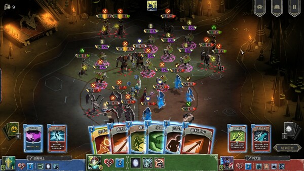 地狱卡牌 战斗画面