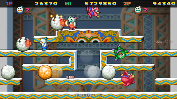 雪兄弟 特别版 游戏画面