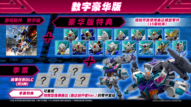高达破坏者4 豪华版内容