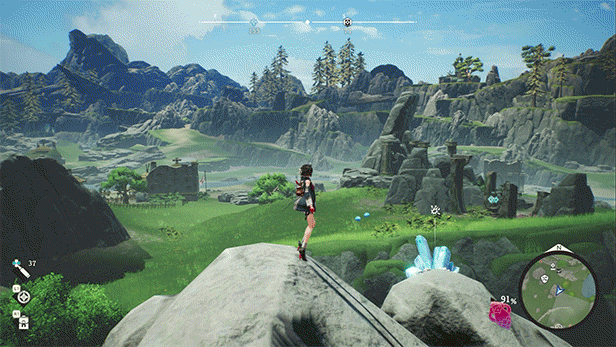 优米雅在开放世界中自由奔跑探索