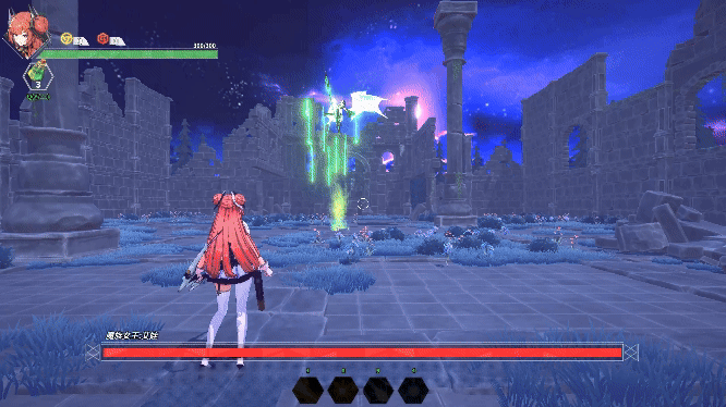 战斗特写与大量伤害