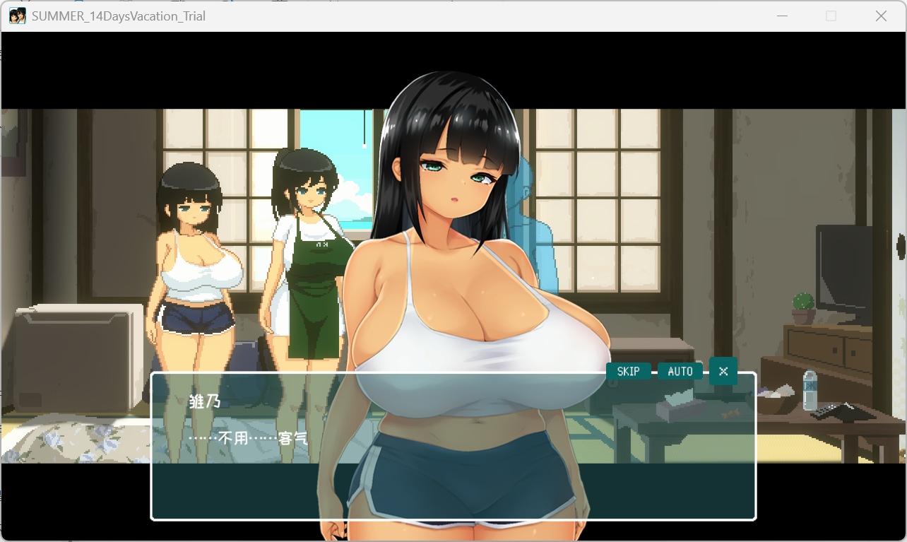 釣魚與角色互動的溫馨畫面