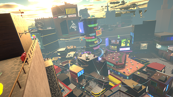 蓝脉城城市景观