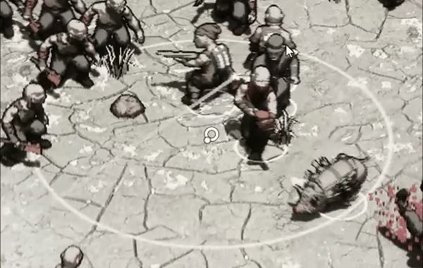 准备出发的雇佣兵小队