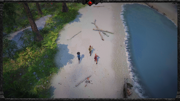 角色在广阔世界中的奔跑