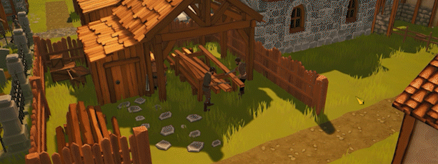 村民日常工作动画