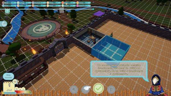 游戏内的诊断室布局