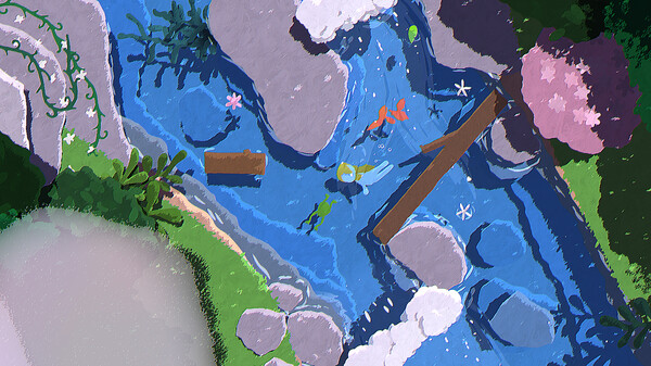 Naiad 游戏场景:夜晚的发光植物