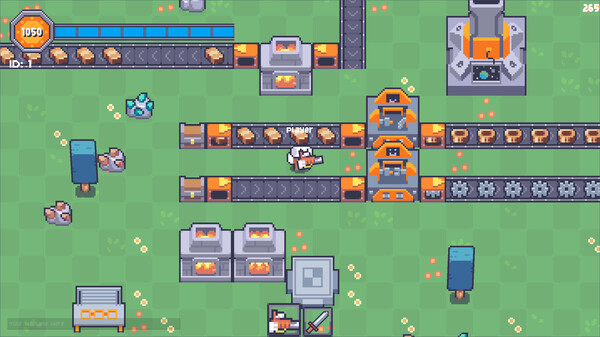 复杂的自动化工厂流水线