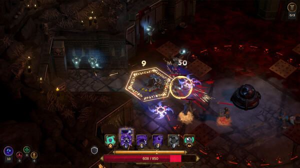 激烈的等距视角战斗场景