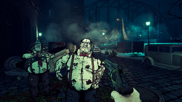 黑暗漫画风格的游戏画面