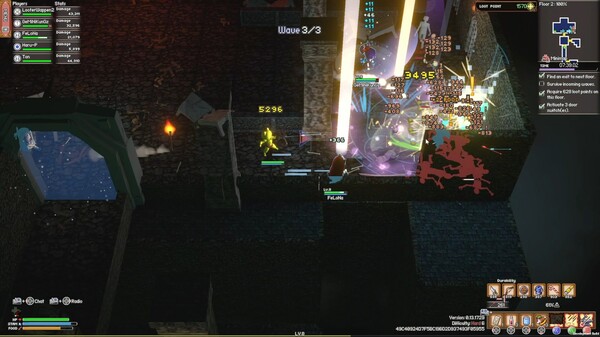 多人合作战斗场面