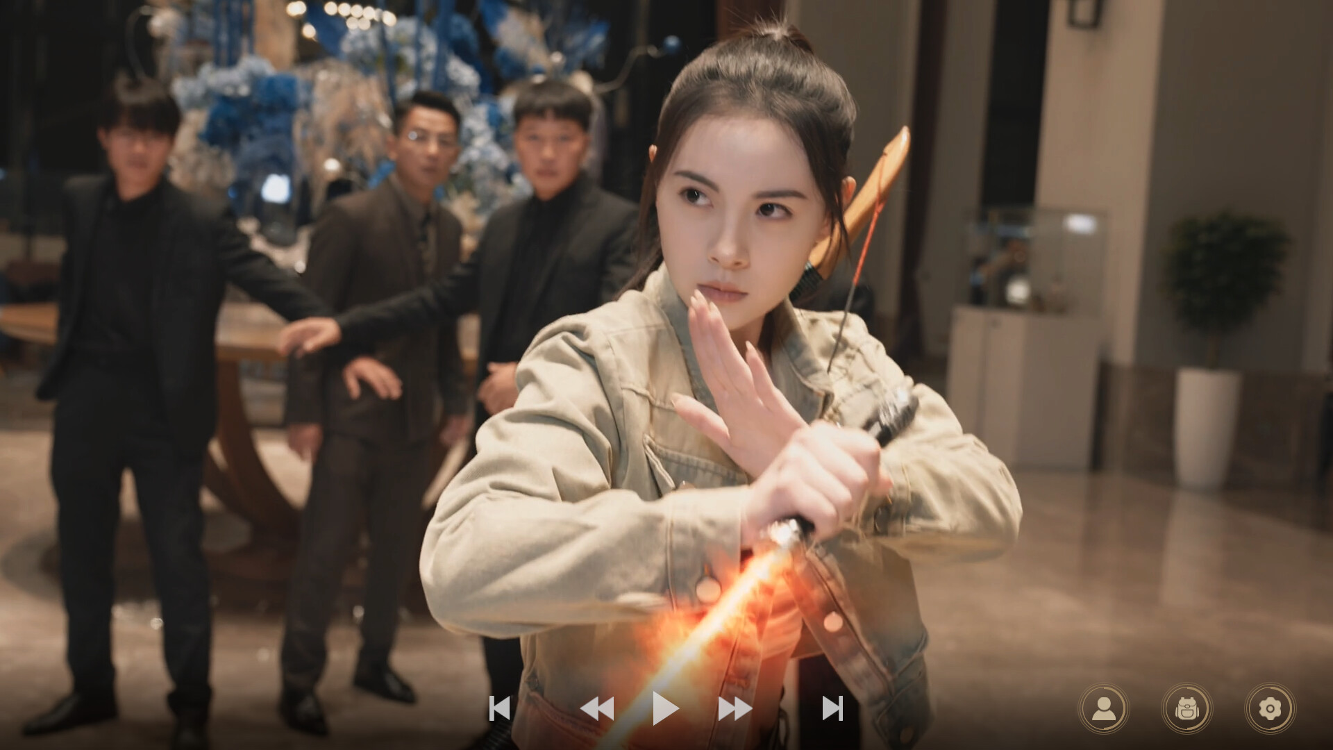 游戏剧情互动选择界面