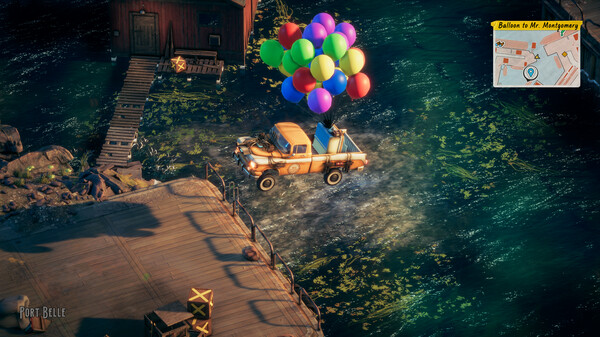 充满复古美学的游戏画面