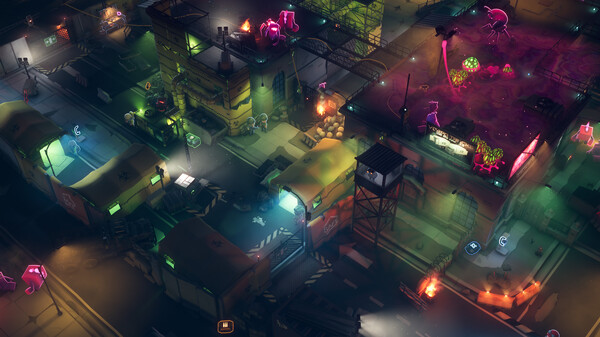 粉色外星怪物的围攻