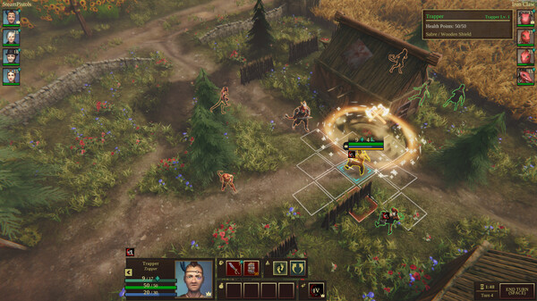 光荣伙伴游戏内策略战斗画面