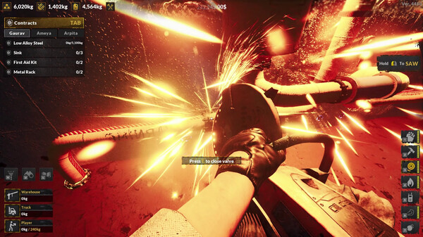 巨型船舶拆解场景