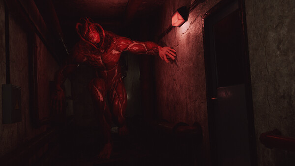 阴暗恐怖的酒店走廊