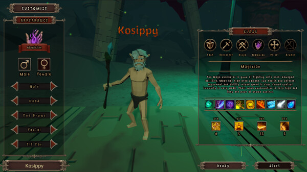 幽暗环境下的战斗场景