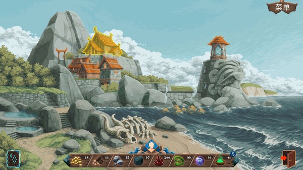 精致的像素背景