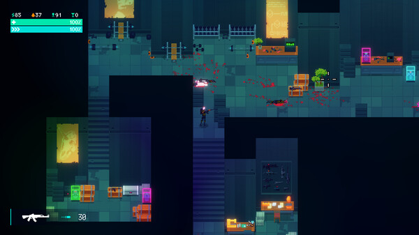 激烈的室内战斗场面