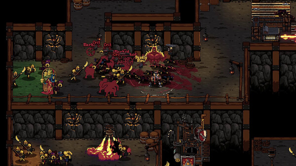 炼金要塞游戏截图，展示激烈的战斗场面