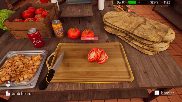 游戏内的切菜与准备工序