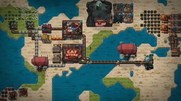 充满猫咪的工厂商店