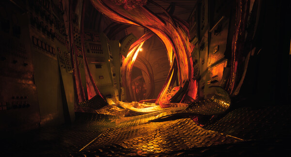 风暴中的钻井平台