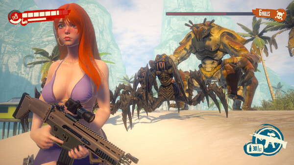 热带海滩战场环境展示