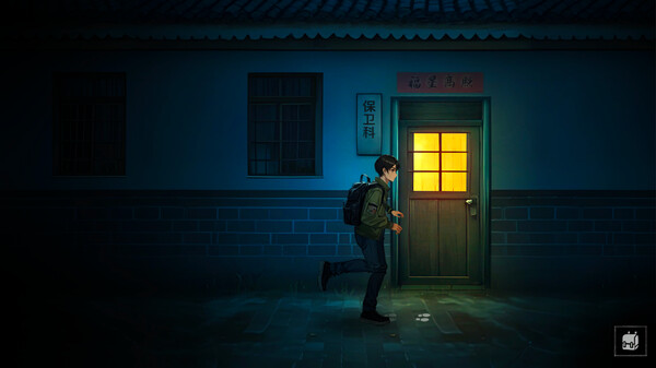 游戏场景截图：充满悬疑色彩的村落