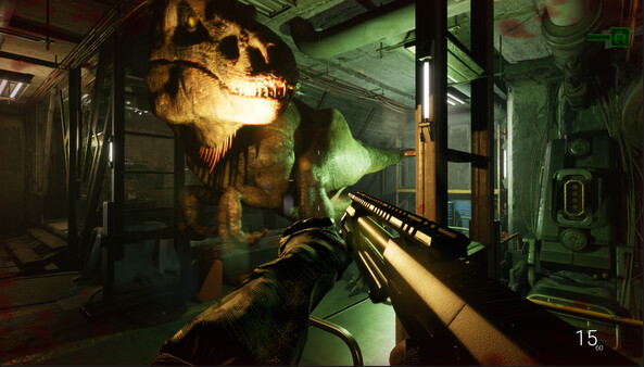 恐龙追逐战的紧张瞬间