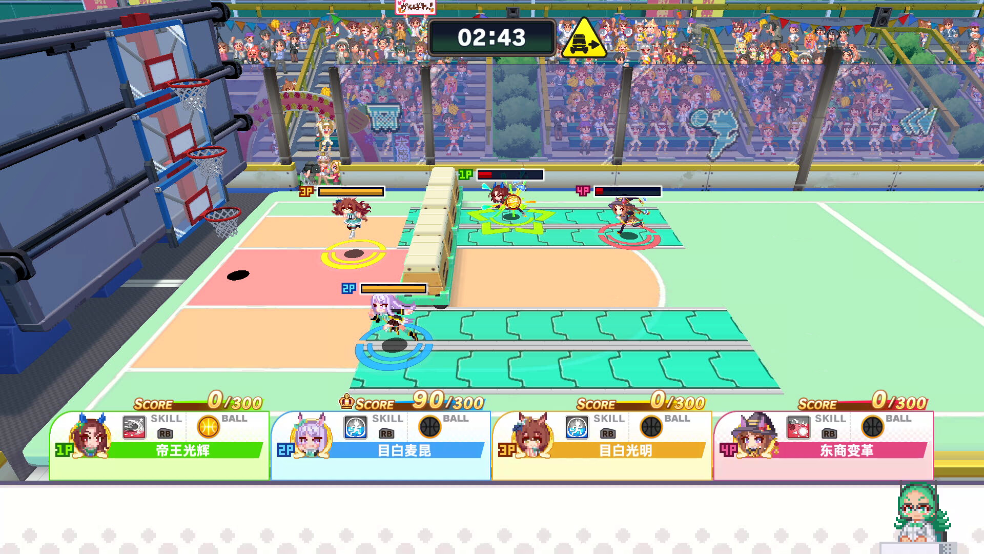 热血篮球比赛场景