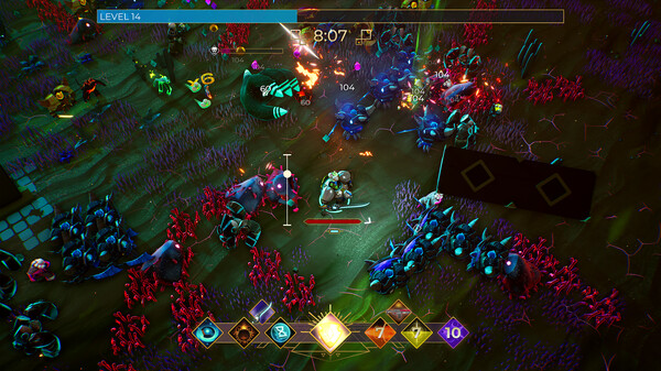 机甲与太空蛙协同作战